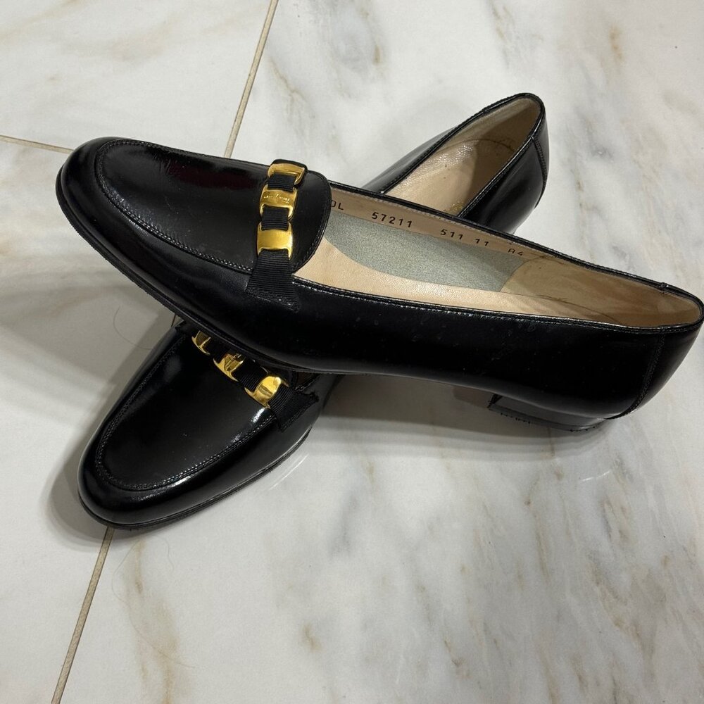 Salvatore Ferragamo  Patent Leather Loafers - New without tags-never worn!!